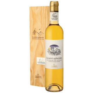 LA SAINT SYLVESTRE - Blanc doux - Coffret bois 1 bouteille